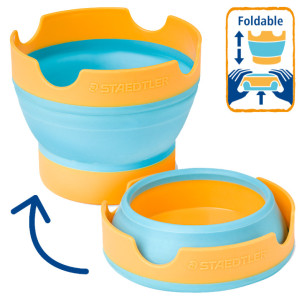 Gobelet à eau STAEDTLER Noris Junior, turquoise/jaune soleil