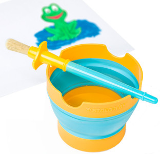 Gobelet à eau STAEDTLER Noris Junior, turquoise/jaune soleil