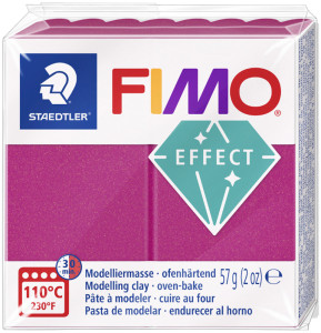 FIMO EFFECT Modelliermasse, blau-metallic, 57 g
