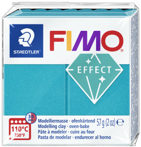 FIMO EFFECT Modelliermasse, türkis-metallic, 57 g