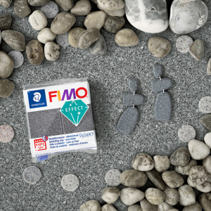 FIMO EFFECT Modelliermasse, schwarz-granit, 57 g