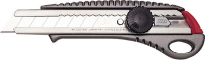 NT Cutter L-550GP, boîtier en aluminium, 18 mm, anthracite