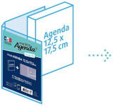 EXACOMPTA Protège-agenda XL, en PVC, translucide EXACOMPTA Protège-agenda XL, en PVC, translucide