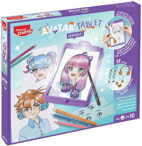 Maped Creativ Table lumineuse à LED AVATAR MANGA, lilas