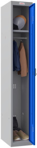 phoenix Spind PL1130, 1 Tür, Elektronikschloss, grau/blau