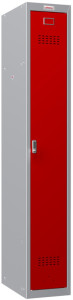 phoenix Spind PL1130, 1 Tür, Elektronikschloss, grau/rot