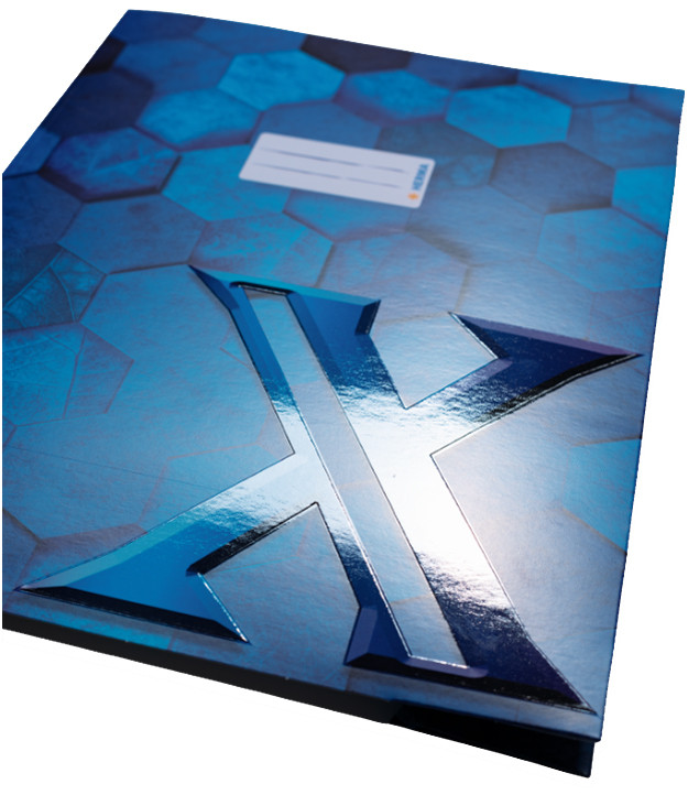HERMA Heftschoner X, aus Karton, DIN A4, hellblau