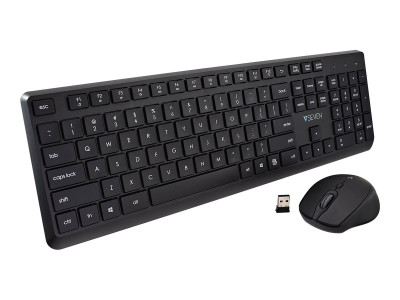 V7 : PRO WIRELESS KEYBOARD MOUSE US QWERTY US ENGLISH LASERED KEYCAP