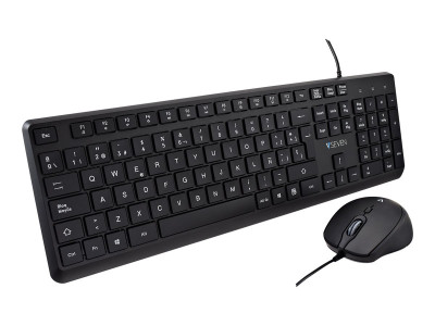 V7 : USB PRO KEYBOARD MOUSE COMBO ES QWERTY ES SPANISH LASERED KEYCAP