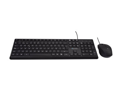 V7 : USB PRO KEYBOARD MOUSE COMBO ES QWERTY ES SPANISH LASERED KEYCAP