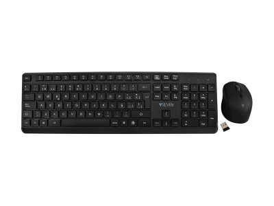 V7 : PRO WIRELESS KEYBOARD MOUSE ES QWERTY ES SPANISH LASERED KEYCAP