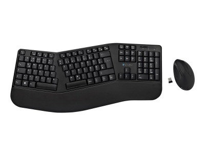 V7 : BT ERGO KEYBOARD MOUSE COMBO de DUALMODE BLUETOOTH 2.4GHZ GERMAN