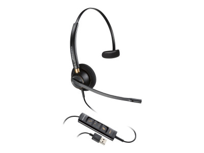 HP - Poly : ENCOREPRO 515 USB-M TEAMS CERT MONAURAL USB CALL CENTER HEADSET