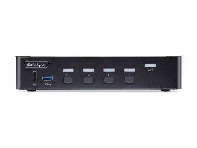 Startech : 4-PORT DISPLAYPORT KVM SWITCH - 8K 60HZ HOTKEYS TAA COMPLIANT