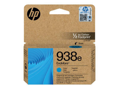 HP : HP 938E EVOMORE CYAN ORIGINAL cartouche d'encre