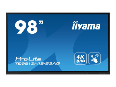 Iiyama : TE9812MIS-B1AG 98IN 40P TOUCH-IR ANDROID 11 3840 X 2160