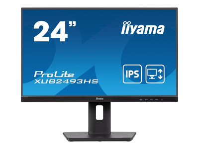 Iiyama : XUB2493HS-B6 23.8IN IPS FHD 250CD/HDMI/DP/HAS