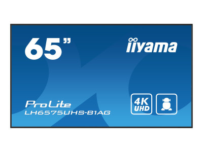 Iiyama : 65IN IPS PANEL 4K UHD 3840X2160 8MS 24/7 500CD/M2 1200:1 3XHDMI