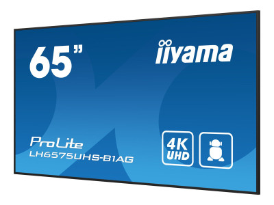 Iiyama : 65IN IPS PANEL 4K UHD 3840X2160 8MS 24/7 500CD/M2 1200:1 3XHDMI