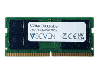 V7 : 32GB DDR5 PC5-44800 262PIN 5600MHZ SODIMM UNBUFFERED DUAL