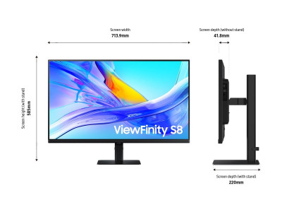 Samsung : VIEWFINITY S80UD 32IN 16:9 4K 3840X2160 5MS 1000:1 HDMI USB-C