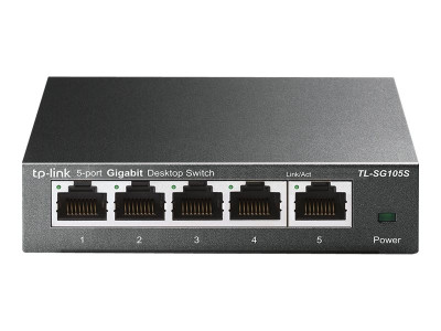 TP-Link : TL-SG105 5-PORT METAL GB SWITCH 5 10/100/1000M RJ45 PORTS