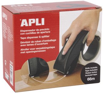 APLI Dévidoir à main, équipé, noir