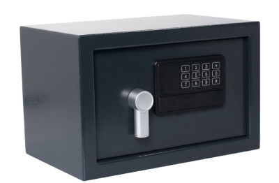 pavo Coffre-fort, avec serrure électronique, gris foncé