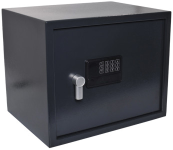 pavo Coffre-fort, avec serrure électronique, gris foncé