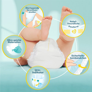 Pampers Couche Premium Protection New Baby, taille 0 Micro