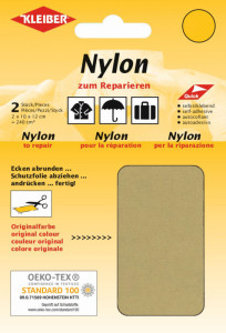 KLEIBER Pièce de réparation nylon, autocollant, abricot