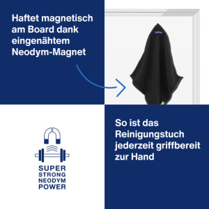 magnetoplan Chiffon magnetoCleaner ecoAware, noir