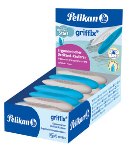 Pelikan Gomme triangulaire griffix, dans un présentoir