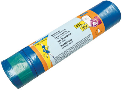 Peggy Perfect Müllsäcke LDPE, mit Zugband, 110 Liter, blau