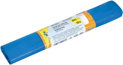 Peggy Perfect Sac poubelle LDPE, 120 litres, bleu