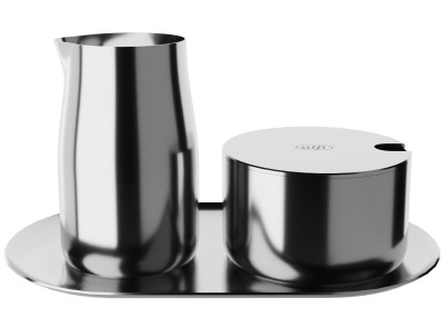 alfi Service lait & sucre, en inox, mat, 4 pièces