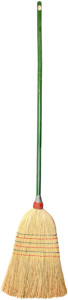 Peggy Perfect Balai paille de riz, manche en bois, 6 fils