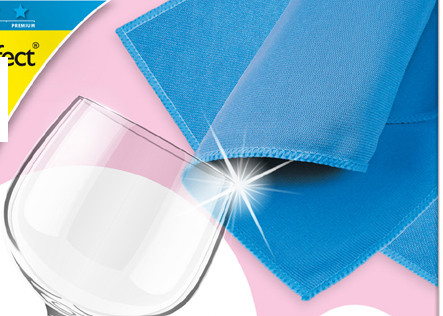 Peggy Perfect Chiffon microfibre pour verres, bleu