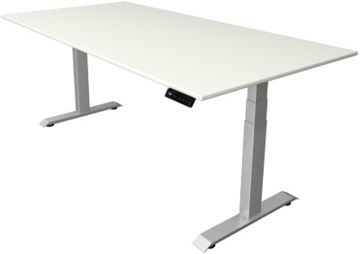 kerkmann Sitz-Steh-Schreibtisch Move 4, (B)2.500 mm, weiß