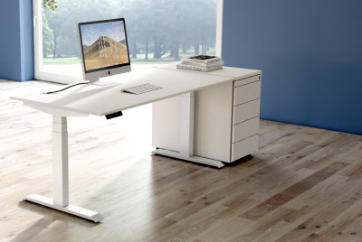 kerkmann Rollensatz für Schreibtisch-Serie Move 4, schwarz