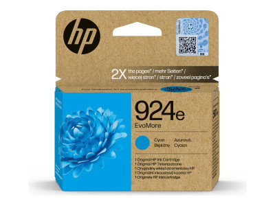 HP : HP 924E EVOMORE CYAN EN/DE/PL/CZ INK cartridge