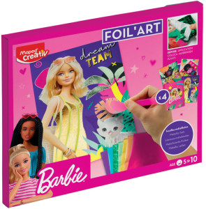 Maped Creativ Kit créatif FOIL ART Barbie, 18 pièces
