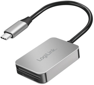 LogiLink Lecteur de cartes dual USB-C 3.2 Gen1, aluminium