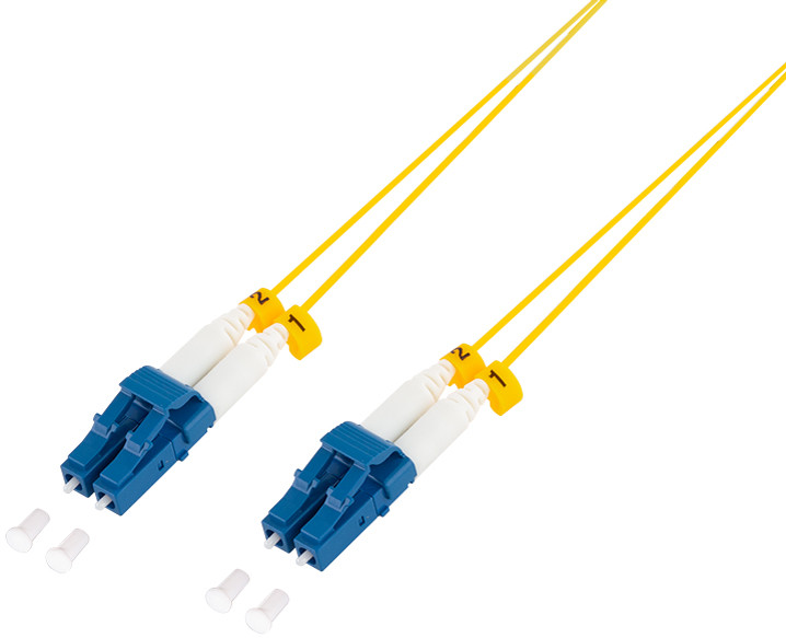 LogiLink Câble patch fibre optique, 2x LC-Duplex, OS2, 1,0 m