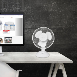CLATRONIC Ventilateur de table VL 3601, diamètre: 230 mm,