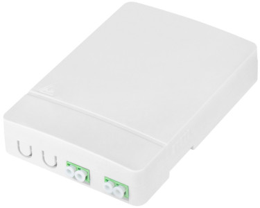 DIGITUS Boîtier FTTH, 2x LC/APC DX femelle, blanc