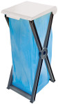 Support de sac poubelle Peggy Perfect, avec couvercle, noir/blanc Support de sac poubelle Peggy Perfect, avec couvercle, noir/blanc