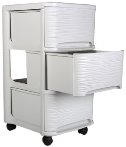 EDA Module de classement STONE, 3 tiroirs, PP, noir