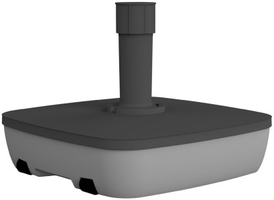EDA Pied de parasol, plastique, carré 49,5 x 49,5