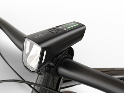 ANSMANN Fahrrad-LED-Frontleuchte, 100 Lux, schwarz